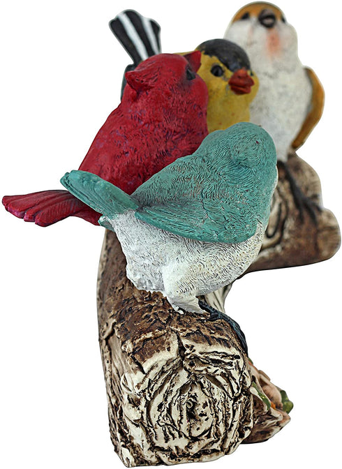 Design Toscano QM223531 Birdy Welcome Sign Garden Bird Statue, Small, Multicolored