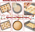 Silicone Baking Mats, Set of 7, BPA-Free Food Grade Reusable Baking Mat Professional Non-stick Pastry Mat Oven Liner Sheets Mats Silicone pan liners Square Cake Pan Mat Silicone Oil Brush &Knife