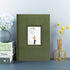 Golden State Art, Photo Album for 4x6 Pictures - Weddings, Holidays, Engagements, Vacations, Family - Fits 300 Photos - Includes Memo Area - Front Photo Display (Suede Green)