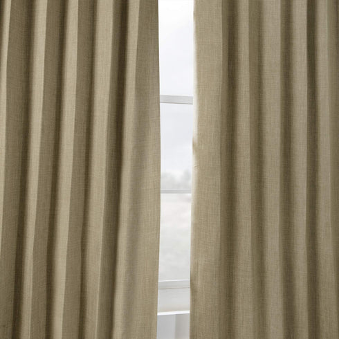 HPD Half Price Drapes Room Darkening Curtains 108 Inches Long (1 Panel), BOCH-LN18538-108, Nomad Tan
