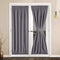 LUSHLEAF French Door Curtains, Thermal Insulated Drapes Rod Pocket Blackout Privacy Panel for Living Room Patio Glass Door Window with Tieback Set of 2 Panels, 25 x 72 inch, Grey