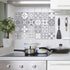 WALPLUS 24pcs 6" Grey Peel and Stick Tile Stickers Vinyl Backsplash Tile Paint Removable Waterproof Self-Adhesive Decals Vinyl Home Kitchen Bathroom Spring Easter Decoration (Purbeck Stone)