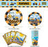 Whoobli Construction Birthday Party Supplies (Serves 16), All in One Truck Construction Party Supplies- Plate, Cups, Spoons, Fork, Napkins. Construction Birthday Decorations for Boys