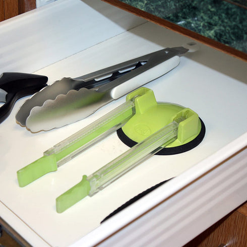 Baggy Rack - (6 Pack) Sandwich Bag Racks, Clip Food Storage Bags Onto Holder, Best Opener for Freezer & Storage Baggie - Ideal Plastic Kitchen, No Hassle Cooking Gadget Solutions For a Clean Pour