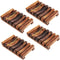 Yebazy 4 Pack Home Bathroom Wooden Soap Case Holder Natural Wood Hand Craft Soap Dish Sponge Holder for Soap Sponges, Scrubber
