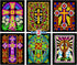 Stuff2Color Crosses - 6 Pack of Fuzzy Velvet Coloring Posters