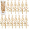 50 Pieces Faux Flowers for Floating Candles Floating Flowers Vase Fillers Vases for Centerpieces Mini Flower Filler Filling in Cylinder for Vases Filler Wedding Centerpiece Party Decor (Gold)