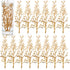 50 Pieces Faux Flowers for Floating Candles Floating Flowers Vase Fillers Vases for Centerpieces Mini Flower Filler Filling in Cylinder for Vases Filler Wedding Centerpiece Party Decor (Gold)