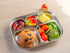 Stainless Steel Divided Plates Tray, 5 Section, Kids Toddlers Babies Small Size, Compact Serving Platter, Dinner Snack, Camping Dishes (2 Pack)