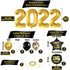Huge Happy New Year Decorations 2022 Set - 43 Pieces | 40 Inch Gold 2022 Balloons Numbers | Large 10 Feet Happy New Year Banner | New Years Eve Party Supplies For New Years Backdrop | Nye Decorations