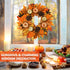 Rocinha Fall Wreath for Front Door Decor, 20 inch Autumn Wreath with Pine Cones Pumpkin Maple Leaf, Harvest Thanksgiving Decorations Fall Decorations for Home