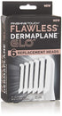 Finishing Touch Flawless Dermaplane Glo Facial Exfoliator Replacement Heads Only, Dermaplane Tool Not Included, White, 6 Count (Packaging may vary)