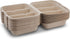 Pulp Fiber Tri Compartmental Taco Holder Disposable Size 8? x 7? x 3" Keeps Taco Upright By MT Products (15 Pieces)