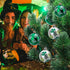 Iceyyyy 12 PCS St Patrick Ball Ornament - St. Patrick's Shamrock Clover Hanging Ball Baubles Ornament for Christmas St. Patrick's Tree Party Decoration (B)