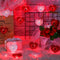 16 Feet/ 5 Meters 20 LED Heart String Light, Valentine's Day String Light Battery Operated Decoration Fairy String Light Warm Red Light Decor for Garden Party Wedding Christmas Party (Red, White)