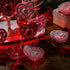 16 Feet/ 5 Meters 20 LED Heart String Light, Valentine's Day String Light Battery Operated Decoration Fairy String Light Warm Red Light Decor for Garden Party Wedding Christmas Party (Red, White)