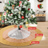 Rose Gold Christmas Tree Skirt 24 Inches Sequin Tree Skirt Small Tree Skirt for Christmas Decorations