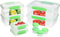 Sistema | 6 Plastic Lids | 4 Dressing to Go Pots | BPA-Free | 10 Freezer/Fridge/Pantry Klip IT Food Storage Containers, Assorted, Clear/Green