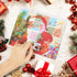 Christmas Countdown Calendar 2021, Advent Calendar for Girls, DIY Bracelet of 2 Making Kit with 22 Charms Beads, Xmas Theme Gifts for Girls Kids Women, Red
