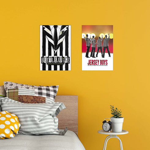 American Musical Posters 8PCS Prints Decor Wall Art Print for Bedroom Living Room 11.5 x 16.5 inch