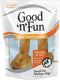 Good'n'Fun Chicken Flavor Rawhide Bones for Dogs, Dog Chew, 7 Inch, 2 Ct