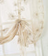 Molaxhome Roman Curtain Window Shades Sheers 46x63inch Rod Pocket, Embroidery Balloon Curtains Drapes 1 Panels for Kitchen Room (46x63inch, Flower)