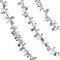 Klikel Iridescent Silver Large Twinkle Ice Double Twist Bead Garland, Set of 2 Each 10 Feet