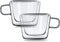 Dorsaer Espresso Cups -6oz Crystal Clear Heat Insulation Double Wall Glass Coffee Cups for Latte,Cappuccino,Hot Chocolate,Juice and Tea (Set of 2)