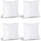 Utopia Bedding Throw Pillows Insert (Pack of 4, White) - 14 x 14 Inches Bed and Couch Pillows - Indoor Decorative Pillows
