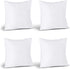 Utopia Bedding Throw Pillows Insert (Pack of 4, White) - 14 x 14 Inches Bed and Couch Pillows - Indoor Decorative Pillows