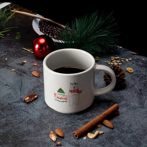 14OZ Large Christmas Coffee Mug Set of 6- Vacation Movie Tea Milk Hot Chocolate Cocoa Cups, Family Holiday Gifts Baskets For Friends Teacher Coworker