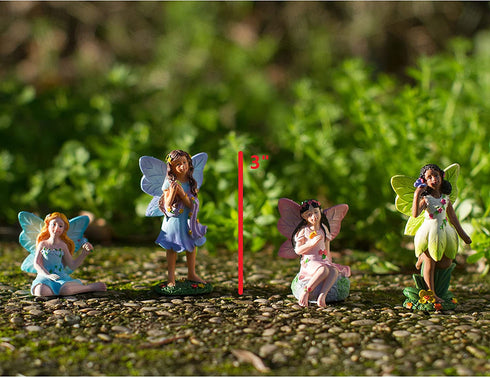Fairies for Fairy Garden Miniatures Accessories Outdoor and Indoor, Miniature Doll Figurines Supplies Fairy House Figures