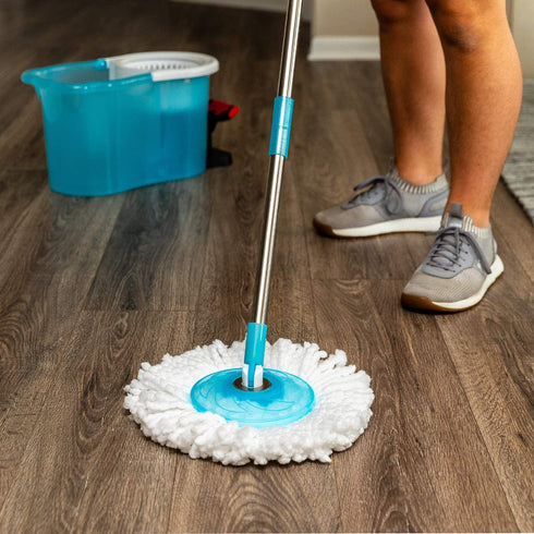 Hurricane Spin Mop Replacement Mop Heads for As Seen On TV Mop & Bucket Cleaning System by BulbHead, Spin Away Germy, Dirty Water - Super-Absorbent Microfiber Mop Head Holds 10X Weight ” 1-Pack