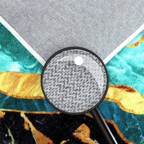 LIVEBOX Modern Abstract Area Rug, 2x3ft Marble Gold and Turquoise Distressed Luxury Faux Wool Rug Plush Contemporary Accent Throw Rug Oriental Door Mat for Entryway Bedroom Living Room Laundry