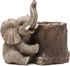 Hodao Elephant Decorations for Home Desk Organizer Gold Elephant Decor Elephant Pen Holder