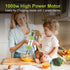 GutView Immersion Hand Blender 1000Watt, 5in1 Hand Mixer Set, Powerful Smart Stick Blender Stainless Steel Shaft and Blades, with 700ml Mixing Beaker, Milk Frother, 500ml Chopper, Egg Whisk