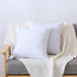 DOWNCOOL 100% Cotton Stuffer Throw Pillow Insert, Square Down and Feather Filled Decorative Bed Sofa Insert, 18x18 Inch, White
