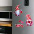 7 Pieces Valentines Day Refrigerator Magnets Gnome Heart Truck Love Magnets Stickers Car Reflective Magnets for Valentine's Day Decorations, Fridge Metal Door Mailbox Locker Office Cabinets Decor
