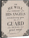 Elanze Designs Angels Guard 8 x 10 Wood Print Overlay Wall Art Sign Plaque