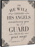 Elanze Designs Angels Guard 8 x 10 Wood Print Overlay Wall Art Sign Plaque