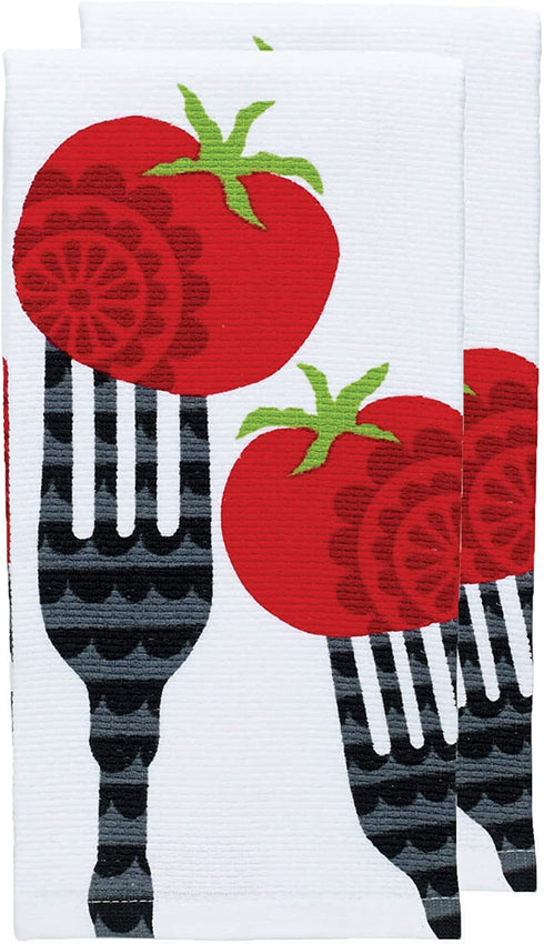 T-fal Textiles 62453 Kitchen Towel Set, 2-Pack, White