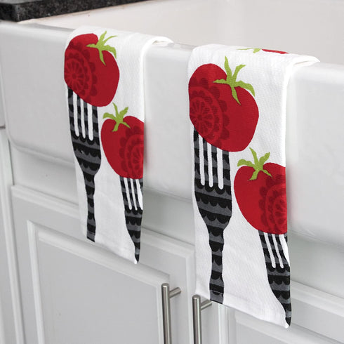 T-fal Textiles 62453 Kitchen Towel Set, 2-Pack, White