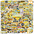 School Bus Stickers - 100pcs Bus Stickers Vinyl Waterproof Stickers for Adults Teens Girls Boys Toddlers Kids for Journaling Water Bottle Hydroflask Laptop Decor