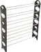 Stackable Shoe Rack 6-Tier Shoe Organizer for Closet, Bathroom, Entryway Shoe Shelf Holds 24 Pair Sneakers, Heels, and Boots by Everyday Home
