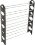 Stackable Shoe Rack 6-Tier Shoe Organizer for Closet, Bathroom, Entryway Shoe Shelf Holds 24 Pair Sneakers, Heels, and Boots by Everyday Home