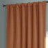HPD Half Price Drapes BOCH-LN185-P Faux Linen Room Darkening Curtain (1 Panel) 50 X 96, BOCH-LN18517-96, Desert Orange