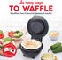 Dash Mini Waffle Bowl Maker for Breakfast, Burrito Bowls, Ice Cream and Other Sweet Deserts, Recipe Guide Included - Aqua