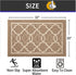 Indoor Door mat? Non-Slip Low-Profile Design Welcome Mat, Durable Floor Mat Trap Dirt and Dust ,Front Door Entryway Rug for Entryway,High Traffic Areas (Brown)