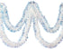 AURORAVA 20 Feet by 3 Inches Tinsel Garland for Christmas, Birthday, Weddings, Party Decorations, High-Shine, Sparkly, Fluffy Twist for All-Season Indoor Outdoor Events, Crystal Iridescent
