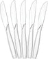 Plasticpro Disposable Clear Plastic Knives Heavyweight Box of 200 Count